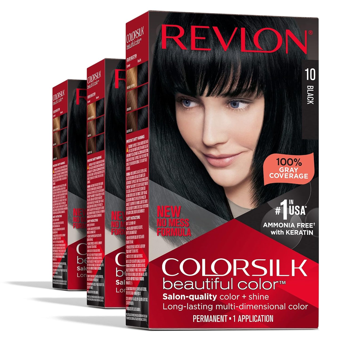 revlon colorsilk color permanent 3d radiant hair color choose shade 3pack