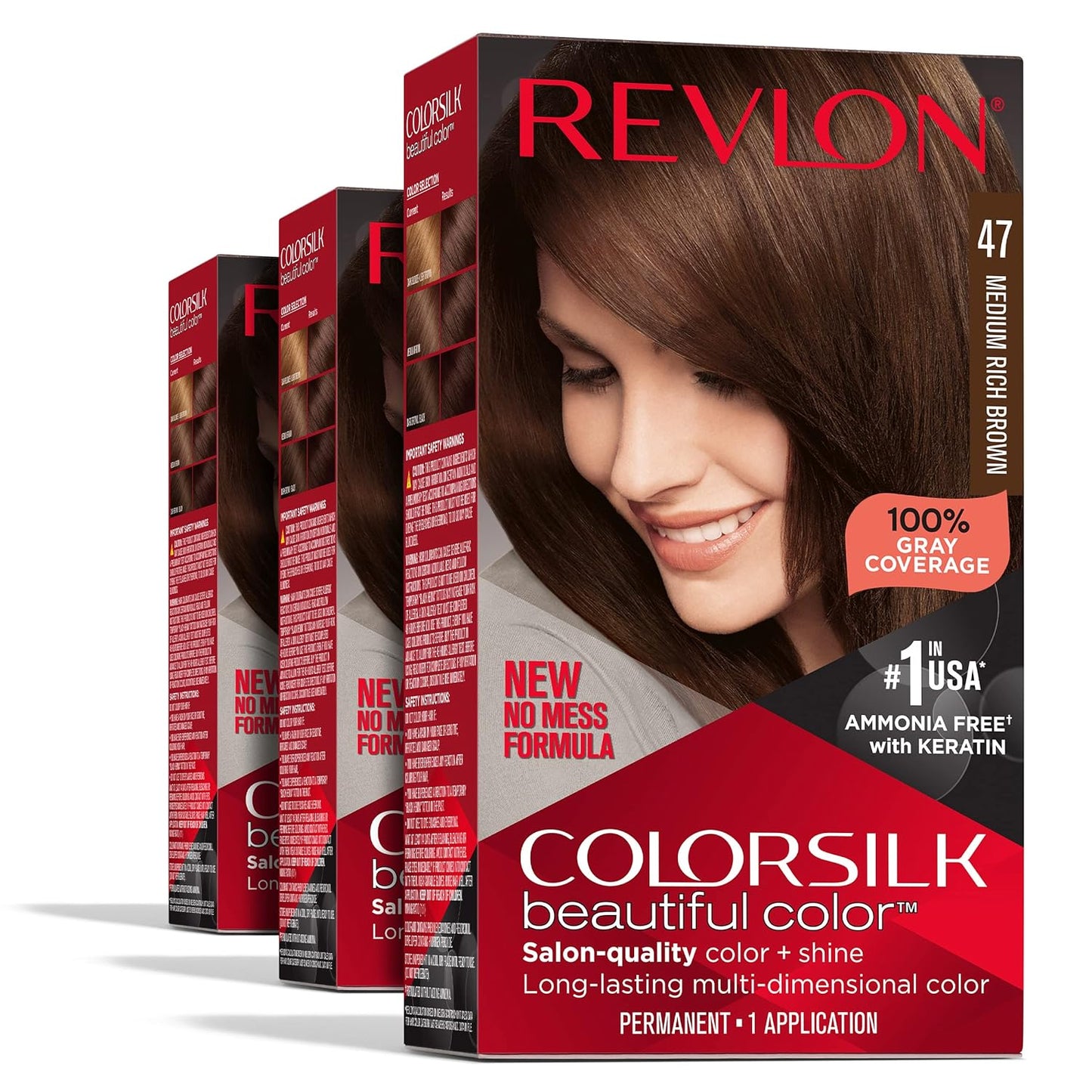 revlon colorsilk color permanent 3d radiant hair color choose shade 3pack