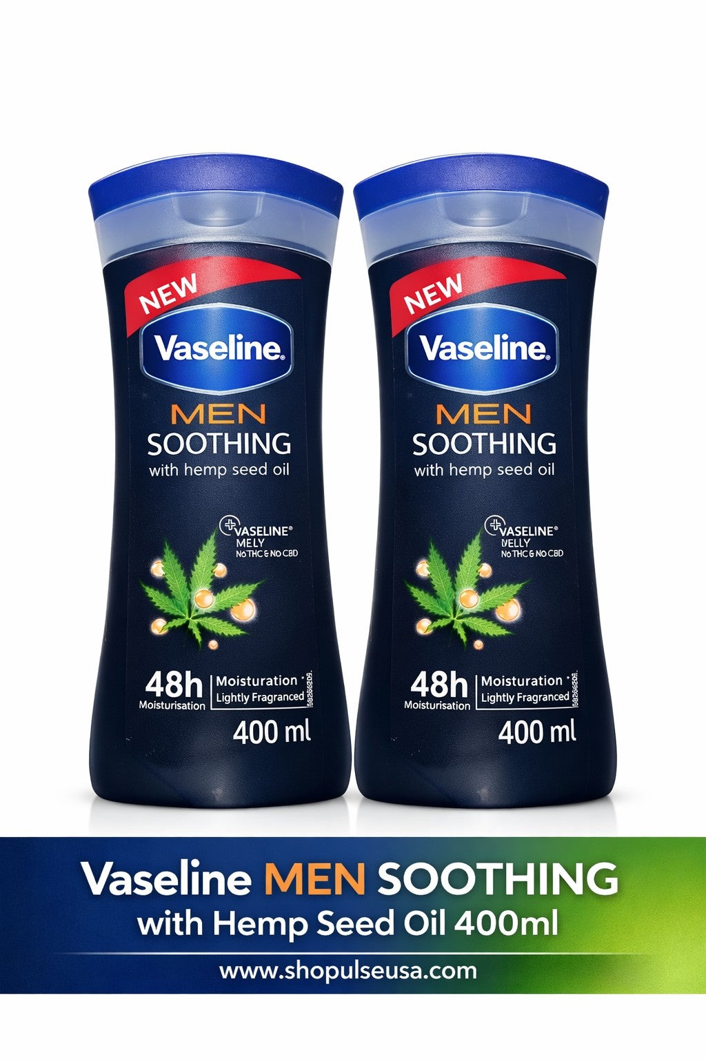 vaseline intensive care cocoa glow body lotion 400ml (2 pack) | 48h moisture dry