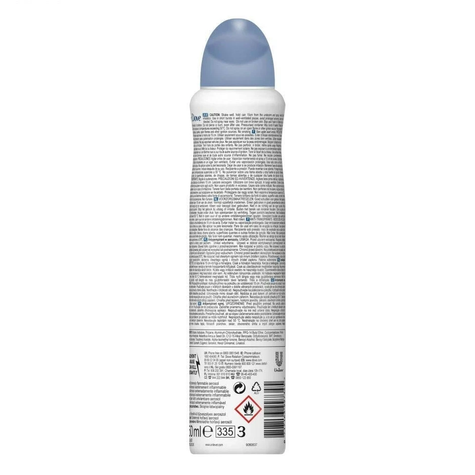dove original anti-perspirant deodorant spray 6 pack 8.5 oz | long-lasting sweat protection | fresh & smooth skin
