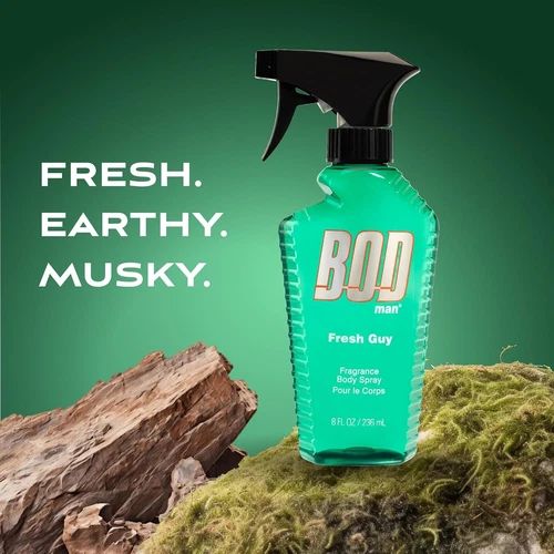 bod man fresh guy fragrance body spray 3 pack 8 fl oz | men’s deodorant & body spray | long-lasting fresh scent