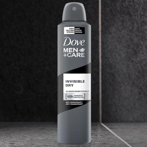 dove men+care invisible dry spray 6 pack 250 ml / 8.4 oz | international version | long-lasting sweat & odor protection
