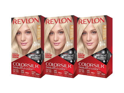 Revlon Colorsilk Color Permanent 3D Radiant Hair Color CHOOSE SHADE 3Pack