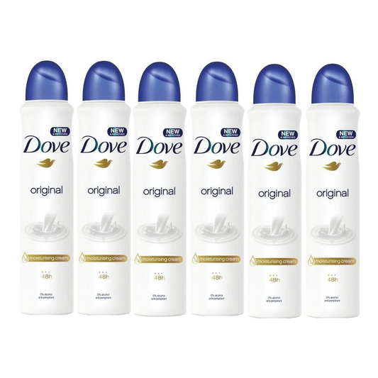 6PK Dove Original Anti-Perspirant Deodorant Spray 8.5oz (250ml)