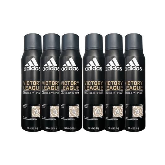 6 Pack Adidas Victory League Deo Body Spray 48H 150 ml  5.07 oz