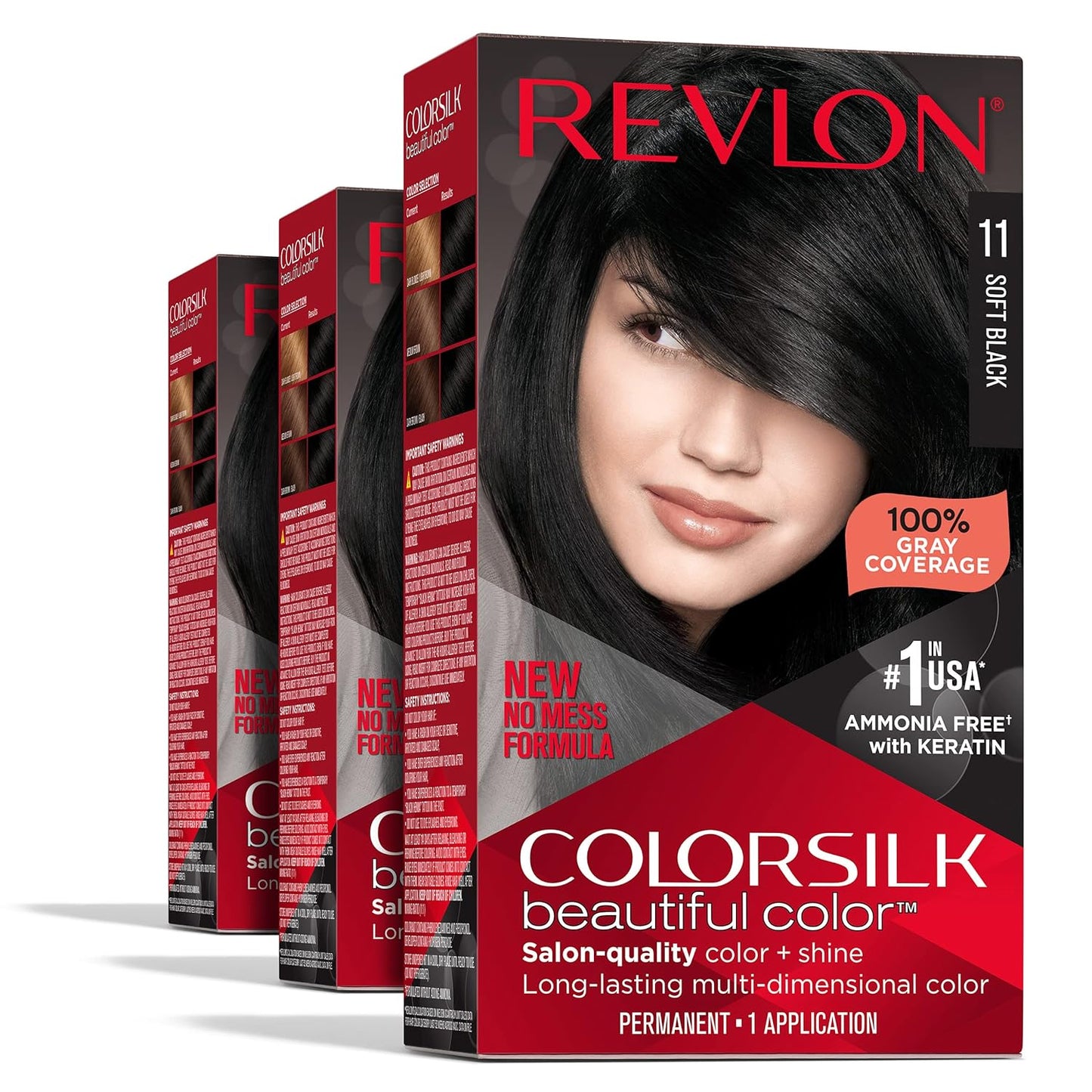 revlon colorsilk color permanent 3d radiant hair color choose shade 3pack