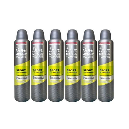 6 PK Dove Men+Care Sport Active + Fresh 8.5 FL OZ (250ML)