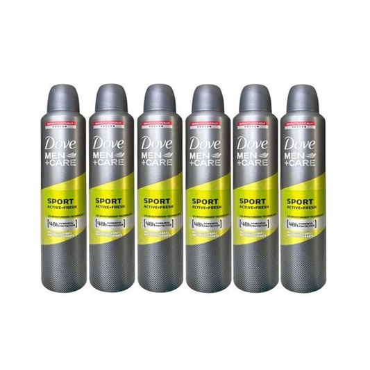6 PK Dove Men+Care Sport Active + Fresh 8.5 FL OZ (250ML)