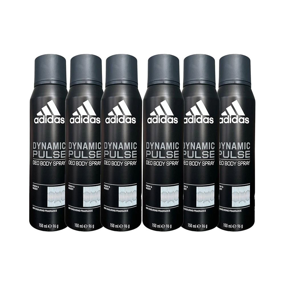 6 pack adidas dynamic pulse 150 ml / 5.07 oz