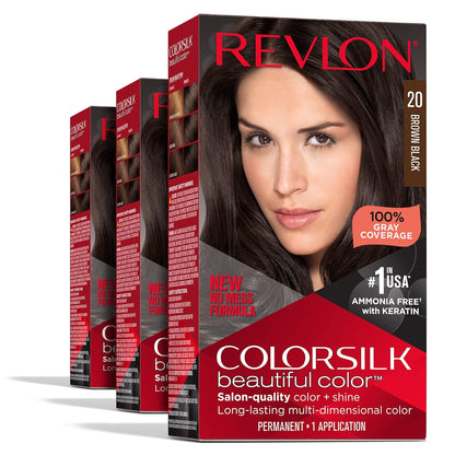 Revlon Colorsilk Color Permanent 3D Radiant Hair Color CHOOSE SHADE 3Pack