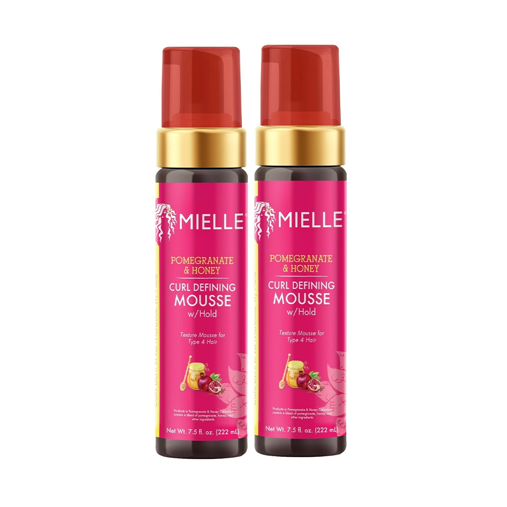 2 pk mielle pomegranate and honey curl defining mousse with hold 7.5 fl. oz