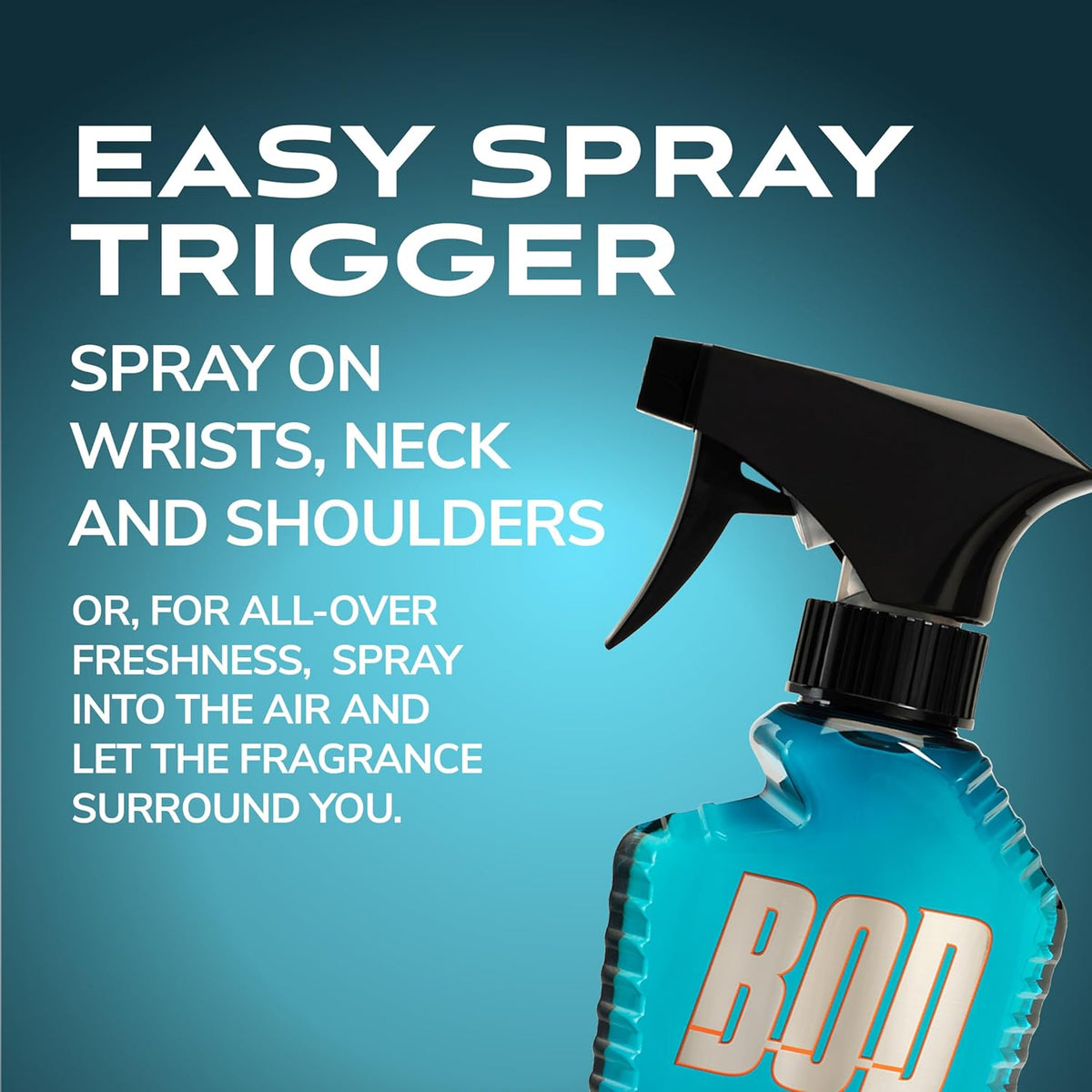 3 pk bod man fragrance body spray, fresh blue musk, 8 fl oz