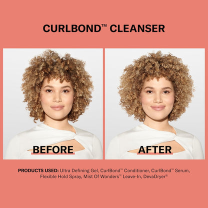 DevaCurl CurlBond Re-Coiling Cream Conditioner | Re-links Broken Bonds | Strengthens| Seals Split Ends | Preserves Color Up to 30 Washes 32 oz / 946 mL