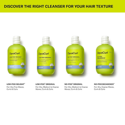 DevaCurl No-Poo Decadence Non-Lathering Cleanser for Ultra-Rich Moisture | Nourished | Bouncy | Shiny | All Curl Types 32 oz/ 946 mL