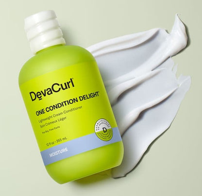 DevaCurl One Condition Delight Lightweight Cream Conditioner | Moisture Preserving Blend | Helps Fight Tangles | Controls Frizz 32 oz/ 946 mL