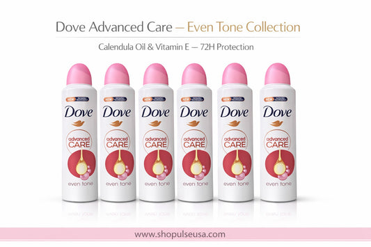 Dove Advanced Care Even Tone Antiperspirant Spray 250 ML 6 Pack | Calendula Oil & Vitamin E | 72H Protection