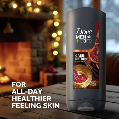 4 Pack Dove Men+Care Limited Edition Body Wash - Cabin Retreat-18 fl oz / 532 mL