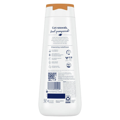 Dove Pampering Gentle Body Wash for Women All Skin Shea Butter & Vanilla, 20 fl oz Twin Pack