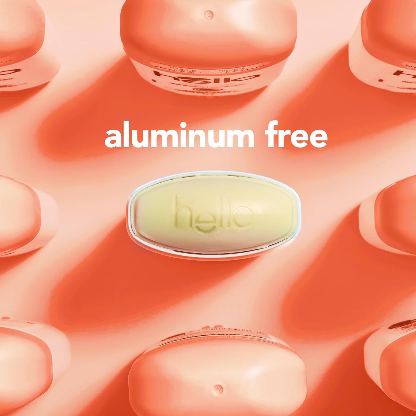 2 pk hello peach sparkle aluminum‑free deodorant natural, 2.6 oz each