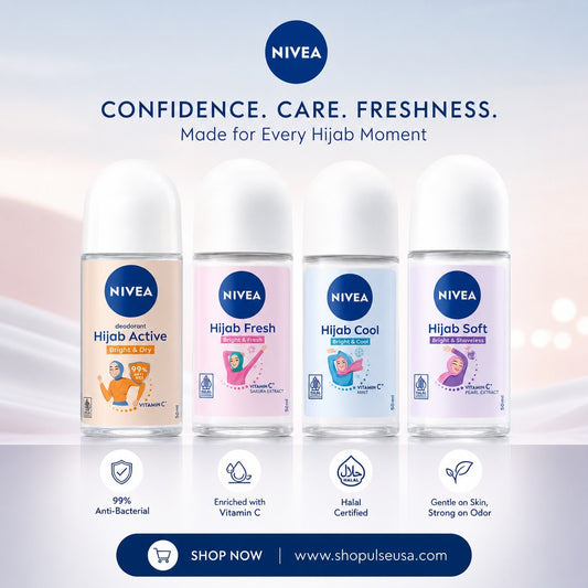 Nivea Hijab Collection Anti-Perspirant Roll On 50 ML each (3 Pack)