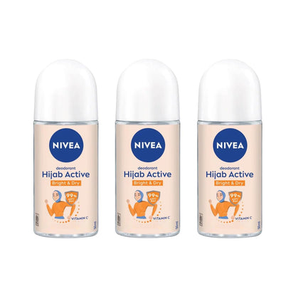 Nivea Hijab Collection Anti-Perspirant Roll On 50 ML each (3 Pack)