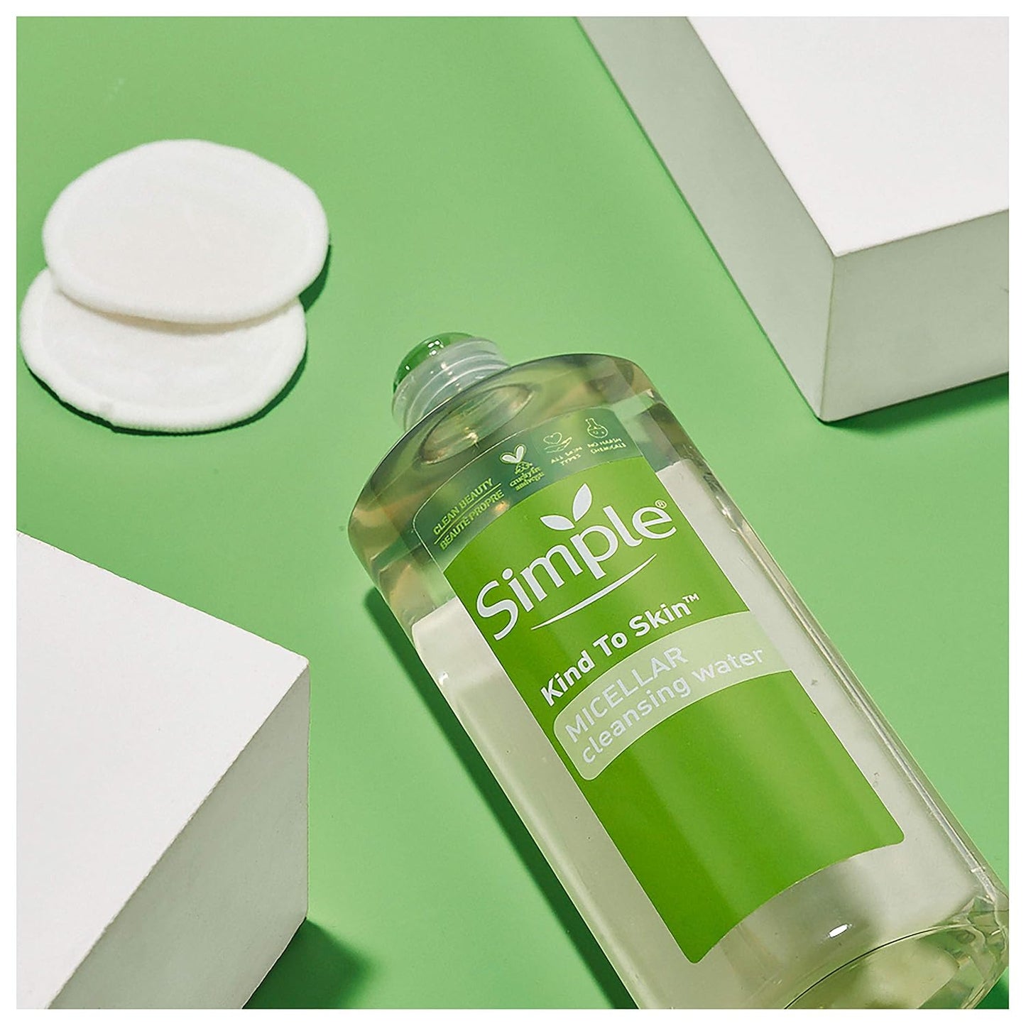 2 pack simple micellar cleansing water 13.5 fl oz  gentle makeup remover & cleanser