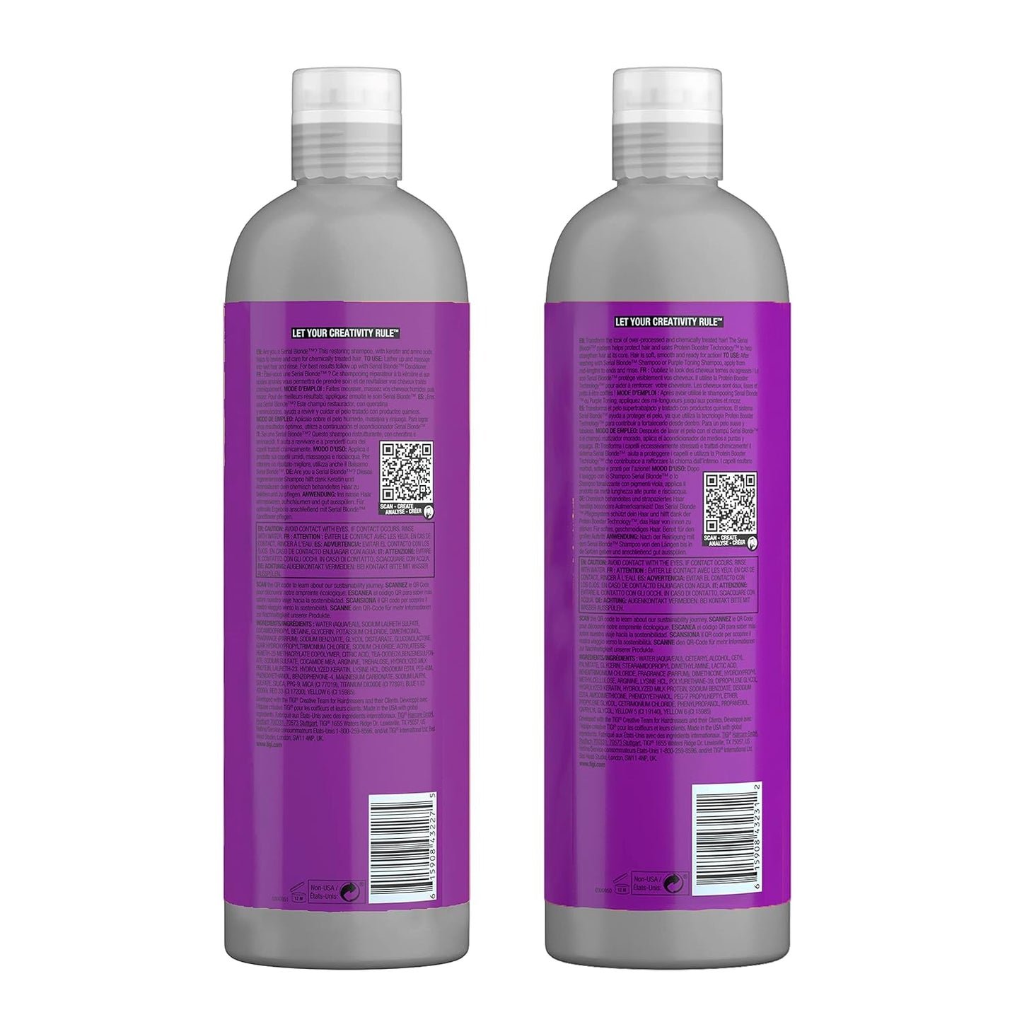 tigi bed head serial blonde restoring shampoo & conditioner set 25.36 fl oz each