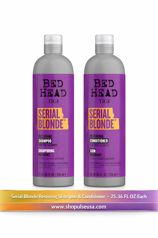 TIGI Bed Head Serial Blonde Restoring Shampoo & Conditioner Set 25.36 fl oz each