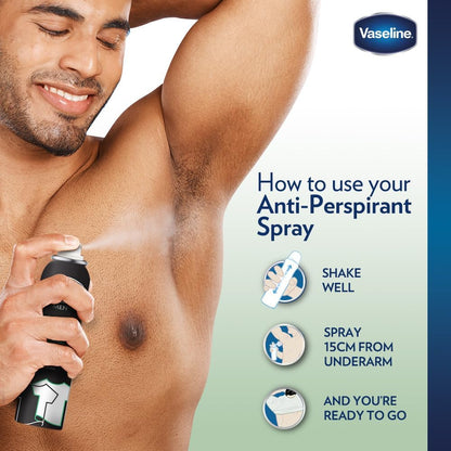6 Pk Vaseline Double Invisible Men’s Antiperspirant 48h Protection 8.45oz/250 mL