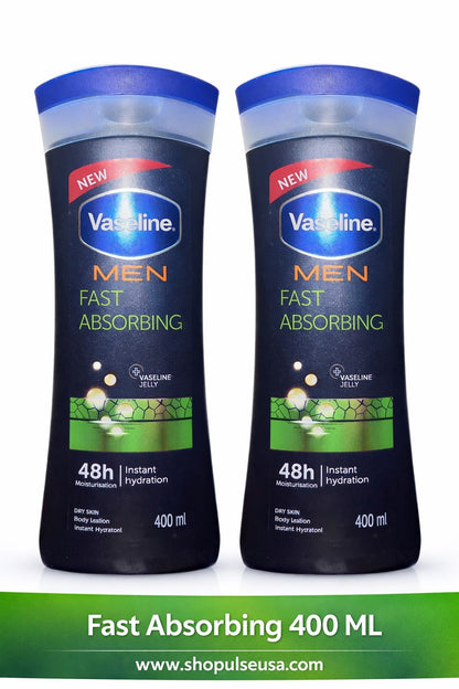 Vaseline Intensive Care Cocoa Glow Body Lotion 400ml (2 Pack) | 48H Moisture Dry