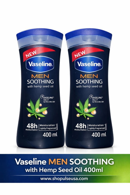 Vaseline Intensive Care Cocoa Glow Body Lotion 400ml (2 Pack) | 48H Moisture Dry