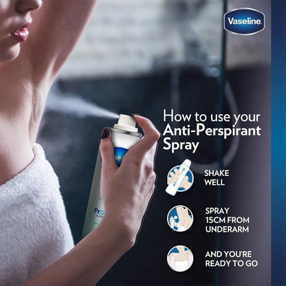 6 Pack Vaseline Active Fresh Deodorant Spray  48HR Protection & 0% Alcohol 8.45 oz / 250 mL