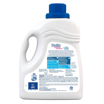 Woolite Damage Defense Liquid Laundry Detergent, Light Fresh Scent, 66 Loads, 100 Fl Oz