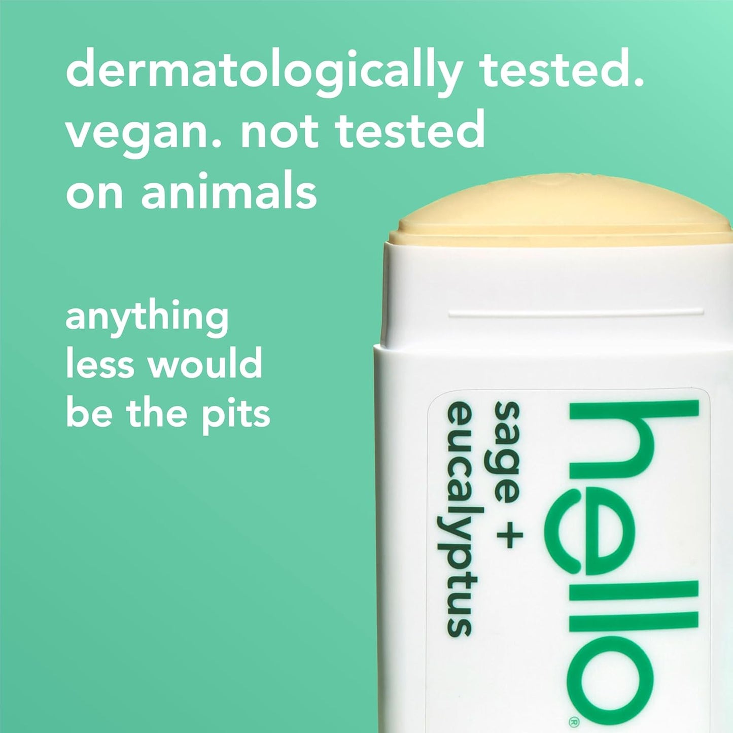 2 pack hello sage and eucalyptus aluminum free deodorant 2.6 oz each