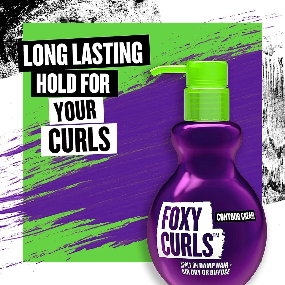 tigi bed head foxy curls contour creme | curl defining hair cream | frizz control styling cream