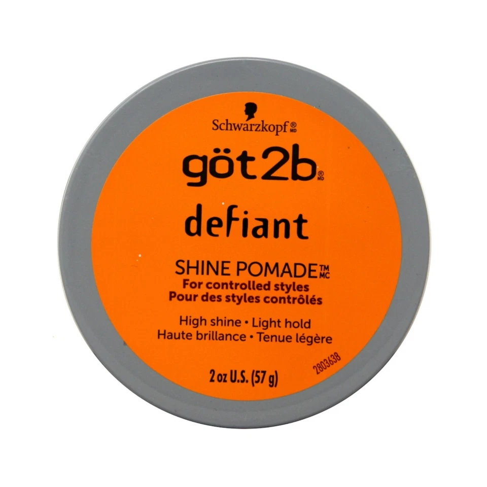 Got2b Defiant Shine Pomade 3 Pack | Hair Styling Pomade for Shine & Hold | Professional Hair Grooming