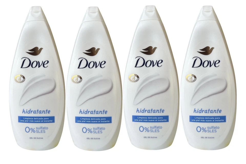 dove shower gel hidratante 4 pack 720 ml | 24.3 fl oz each | moisturizing & nourishing body wash