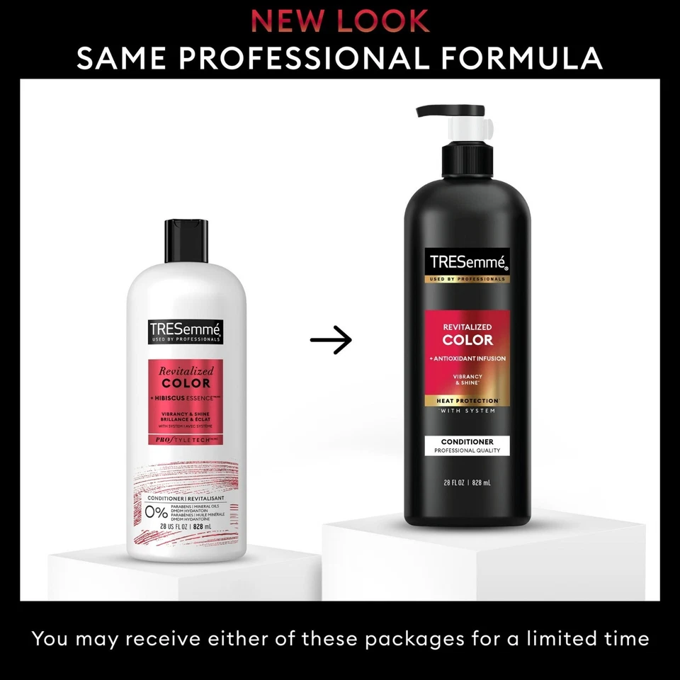 TRESemmé Color Revitalize Shampoo & Conditioner Set 28 fl oz Each | Color-Treated Hair Care | Nourishing & Shine-Enhancing Duo