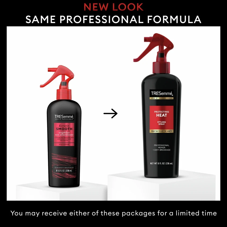 Tresemmé Styling Hairspray 3 Pack 8 oz | Heat & Frizz Protection | Strong Hold Hair Spray