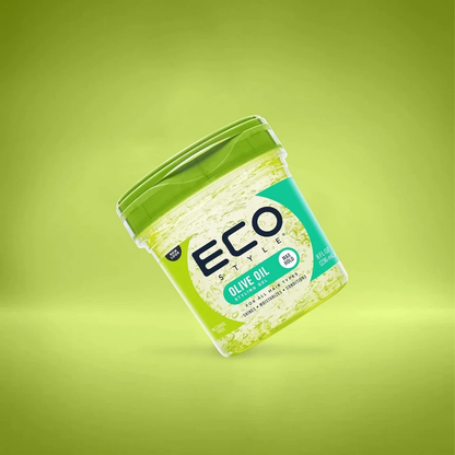 Eco Style Gel Olive Oil 3 Pack 8 oz | Hair Styling Gel with Moisturizing Olive Oil | Strong Hold Hair Gel