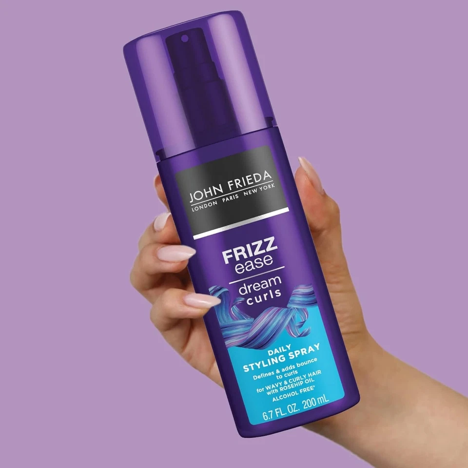 John Frieda Frizz Ease Dream Curls 2 Pack 6.7 fl oz | Anti-Frizz Curl Defining Hair Cream | Smooth & Manageable Hair