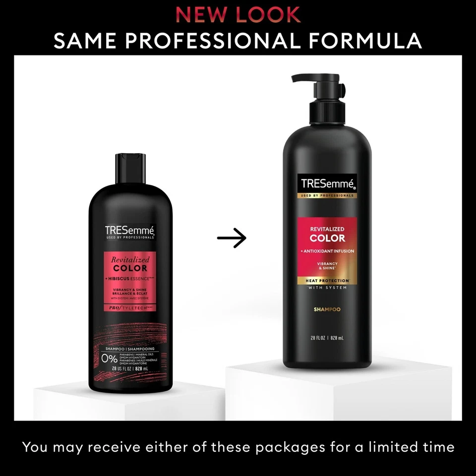 TRESemmé Color Revitalize Shampoo & Conditioner Set 28 fl oz Each | Color-Treated Hair Care | Nourishing & Shine-Enhancing Duo