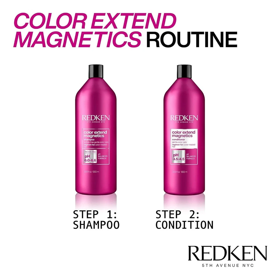 Redken Color Extend Magnetics Conditioner | Color-Treated Hair Care | Protect & Strengthen Hair