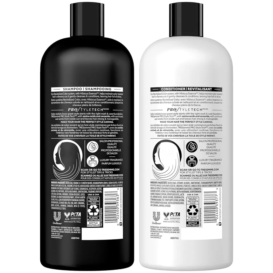 TRESemmé Color Revitalize Shampoo & Conditioner Set 28 fl oz Each | Color-Treated Hair Care | Nourishing & Shine-Enhancing Duo