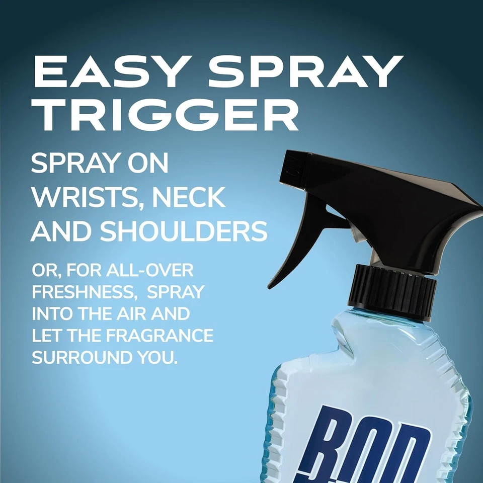 BOD Man Fragrance Body Spray 3 Pack Calm Air 8 fl oz | Men’s Deodorant & Body Spray | Long-Lasting Fresh Scent