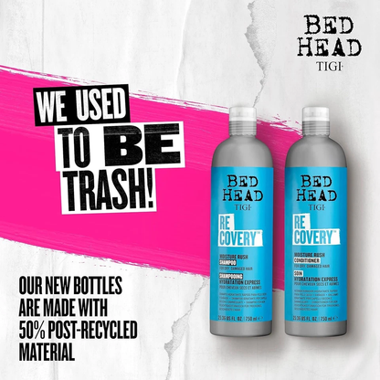 TIGI Bed Head Recovery Moisture Rush Shampoo and Conditioner | Hydrating Hair Care Set | Frizz Control & Repair