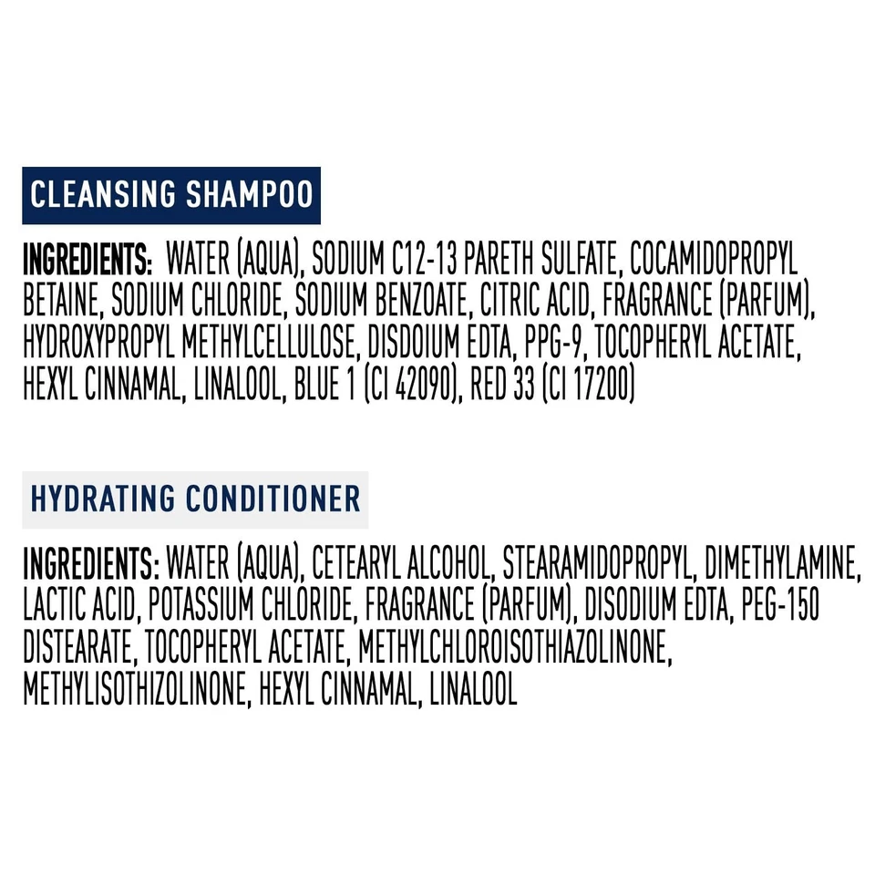 suave shampoo & conditioner set 22.5 oz each | clarifying & hydrating hair care | moisturizing & refreshing duo