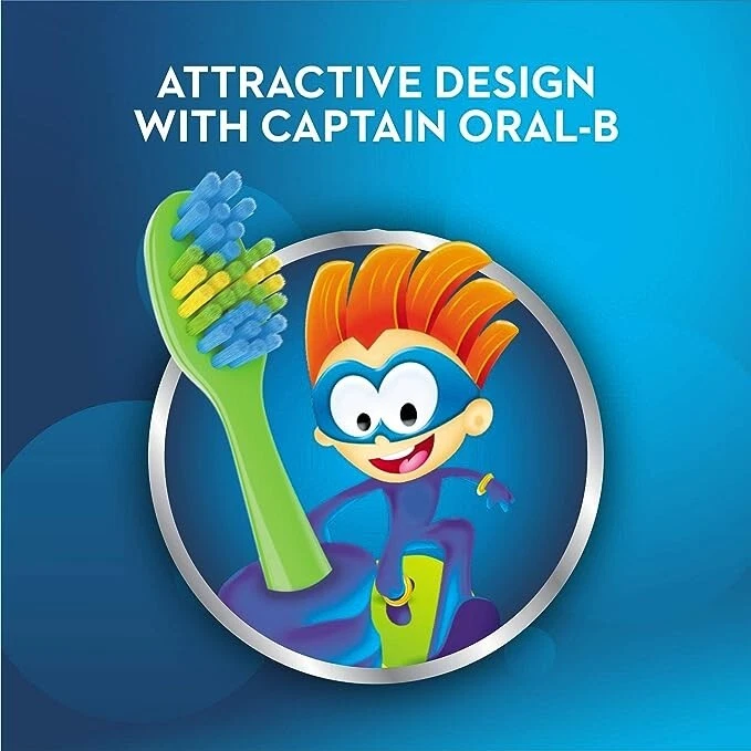 Oral-B Kids Toothbrush Extra Soft 3 Pack | Gentle Toothbrush for Children | Total 9 Brushes