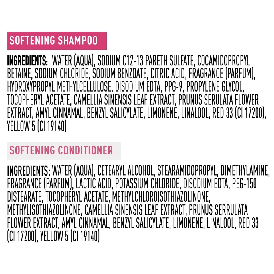 Suave Shampoo & Conditioner Set Wild Cherry Blossom 22.5 fl oz Each | Moisturizing Hair Care | Hydrating & Refreshing Hair Duo