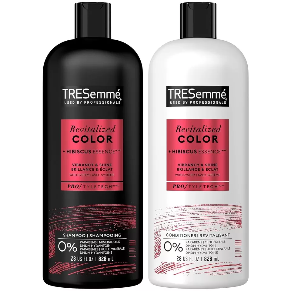 TRESemmé Color Revitalize Shampoo & Conditioner Set 28 fl oz Each | Color-Treated Hair Care | Nourishing & Shine-Enhancing Duo